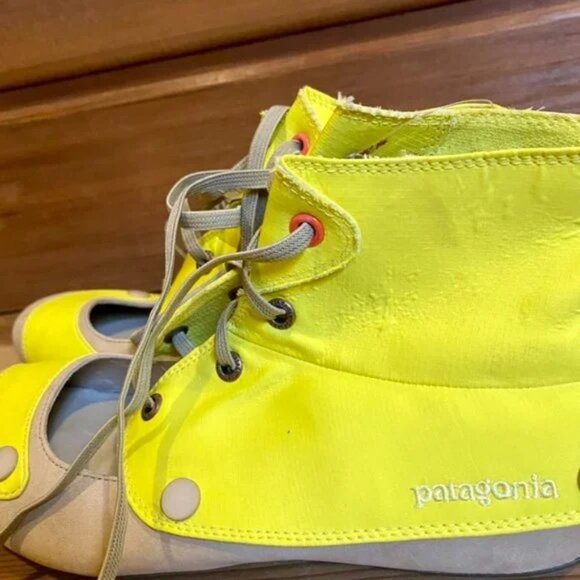Patagonia Convertible Ballet Flats Neon Yellow/Taupe Best Fits 6.5–7 | Rare - Picture 2 of 11
